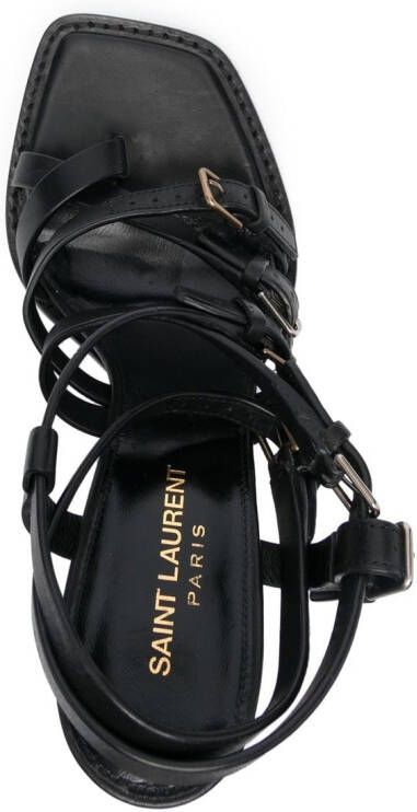 Saint Laurent Platz 105mm platform sandals Black
