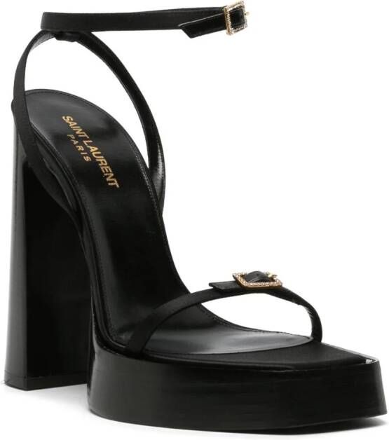 Saint Laurent Platz 105mm platform sandals Black