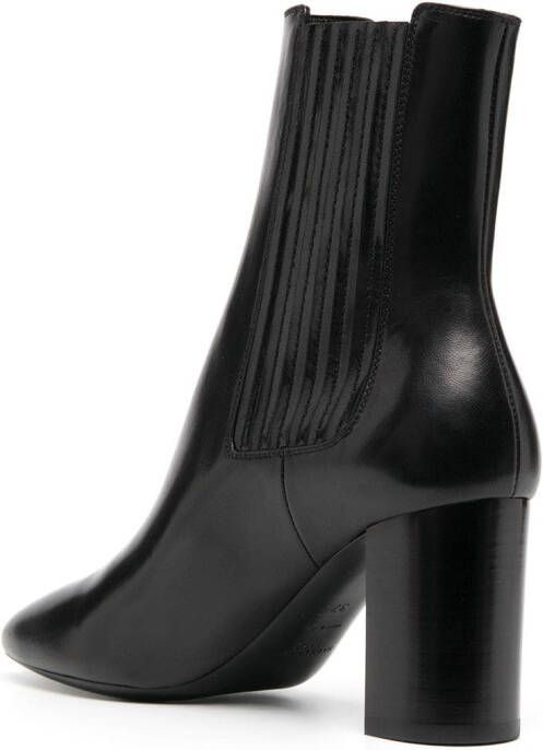 Saint Laurent pointed toe ankle boots Black