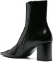 Saint Laurent pointed-toe panelled boots Black - Thumbnail 3