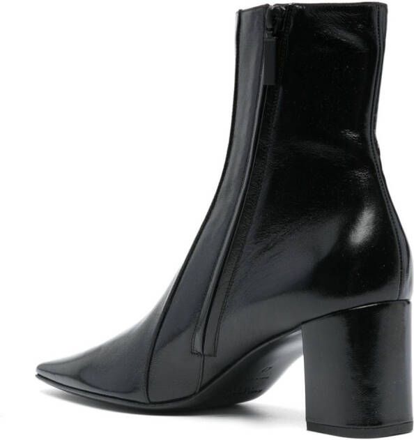 Saint Laurent Rainer 75mm leather boots Black