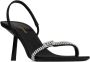 Saint Laurent Rendez-Vous 75mm satin sandals Black - Thumbnail 2