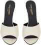 Saint Laurent Sand New Belfagor 110mm leather mules White - Thumbnail 3