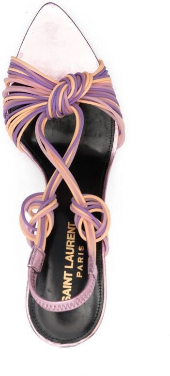 Saint Laurent Scoubi 105 sandals Purple