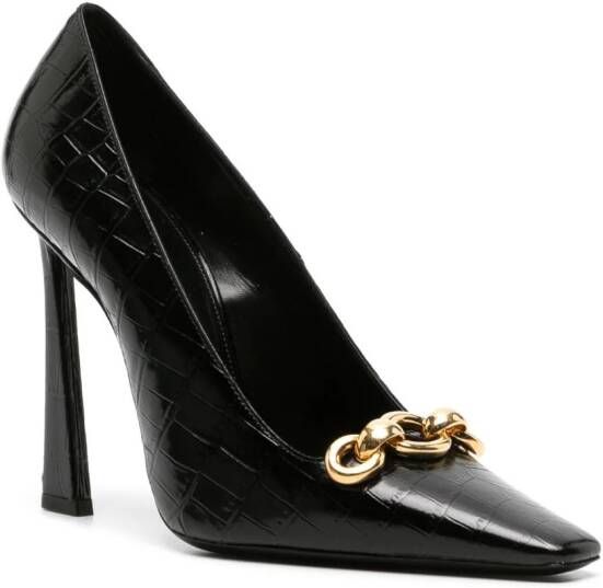 Saint Laurent Silvana 110mm chain-detail pumps Black