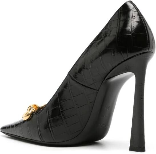 Saint Laurent Silvana 110mm chain-detail pumps Black