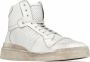 Saint Laurent SL24 leather high-top sneakers White - Thumbnail 2