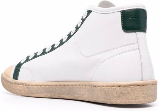 Saint Laurent SL39 high-top lace-up sneakers White