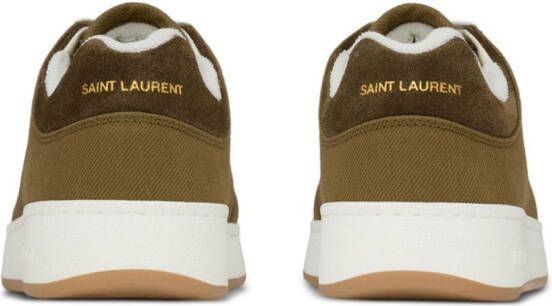 Saint Laurent SL 61 low-top gabardine sneakers Green