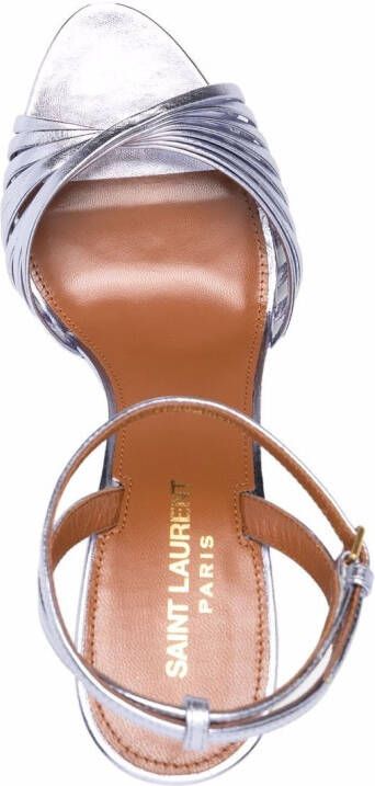 Saint Laurent 100mm Tina sandals Purple