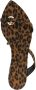 Saint Laurent Tanger leopard-print slides Brown - Thumbnail 4