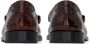 Saint Laurent tortoiseshell-effect leather loafers Brown - Thumbnail 3