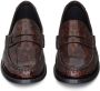 Saint Laurent tortoiseshell-effect leather loafers Brown - Thumbnail 4