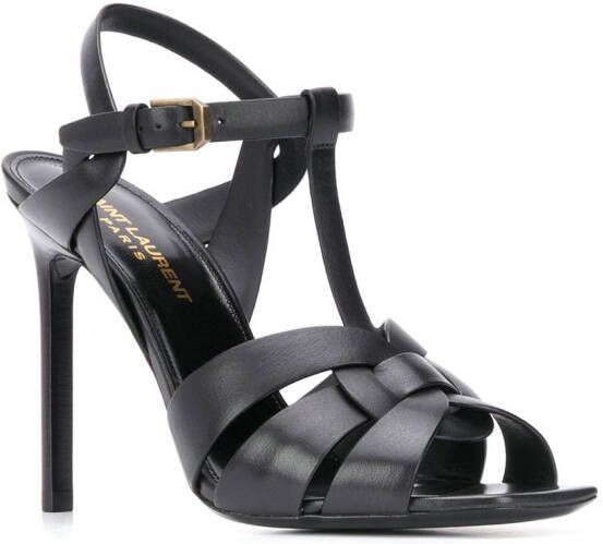 Saint Laurent Tribute 110mm sandals Black
