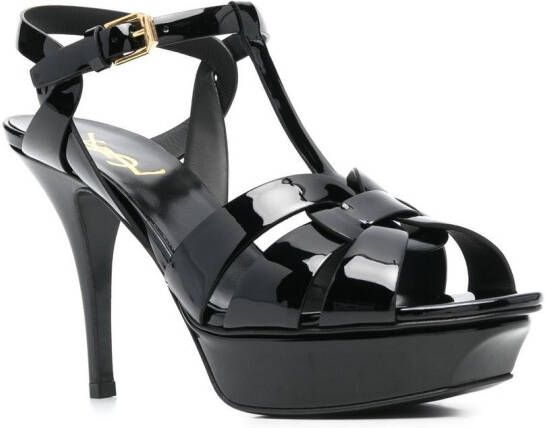 Saint Laurent Tribute 115mm sandals Black