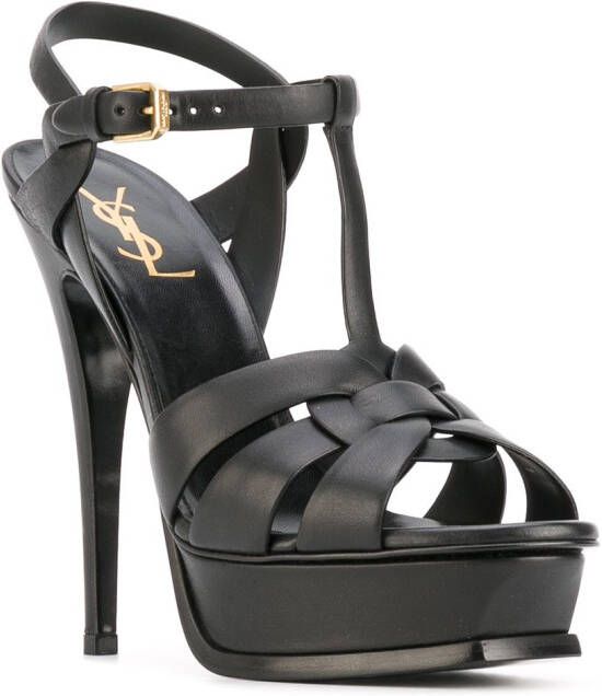 Saint Laurent Tribute 150mm sandals Black