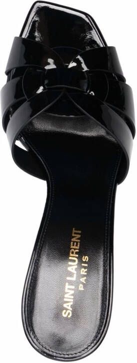 Saint Laurent Tribute 85mm sandals Black