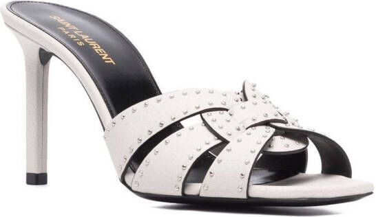 Saint Laurent Tribute 85mm sandals White