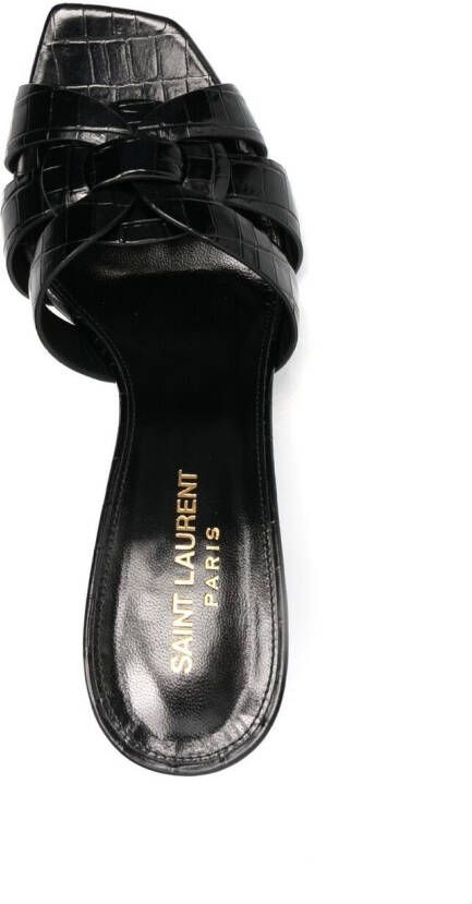 Saint Laurent Tribute 90mm sandals Black