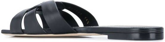 Saint Laurent Tribute leather sandals Black