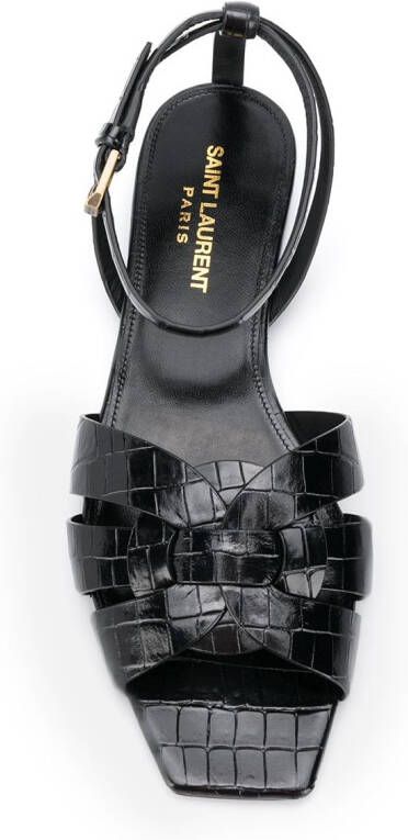 Saint Laurent Tribute flat sandals Black