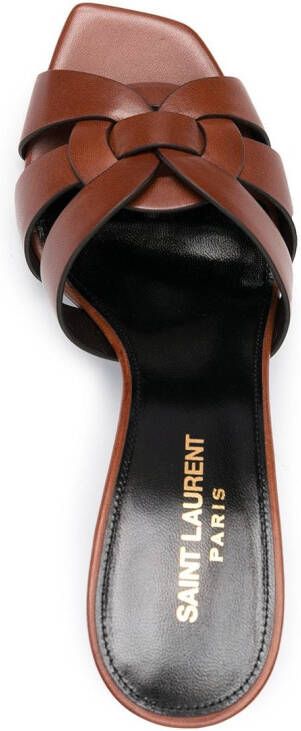Saint Laurent Tribute stiletto sandals Brown