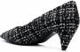 Saint Laurent tweed pointed pumps Black - Thumbnail 3