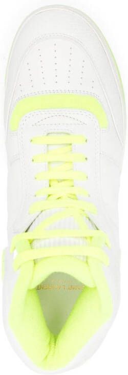 Saint Laurent two-tone high-top sneakers White