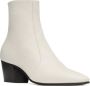 Saint Laurent Vassili 60mm leather ankle boots White - Thumbnail 2