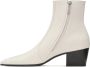 Saint Laurent Vassili 60mm leather ankle boots White - Thumbnail 3