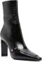 Saint Laurent Vendome glazed leather ankle boots Black - Thumbnail 2