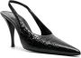 Saint Laurent Viper 100mm slingback pumps Black - Thumbnail 2