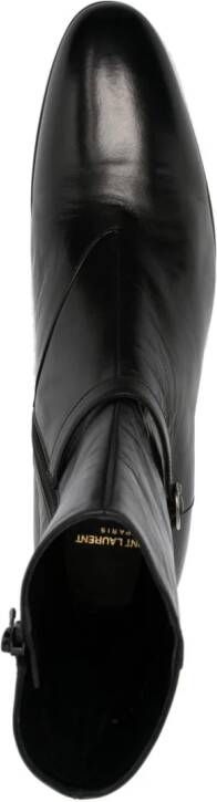 Saint Laurent Vlad smooth leather ankle boots Black