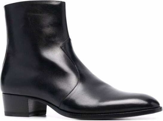 Saint Laurent Wyatt 40mm ankle boots Black