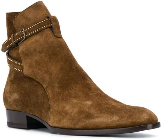 Saint Laurent Wyatt boots Brown