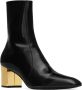 Saint Laurent XIV 70mm glazed ankle boots Black - Thumbnail 2
