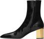 Saint Laurent XIV 70mm glazed ankle boots Black - Thumbnail 4