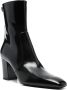 Saint Laurent XIV 80mm leather ankle boots Black - Thumbnail 2