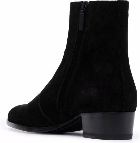 Saint Laurent zip-fastening ankle boots Black