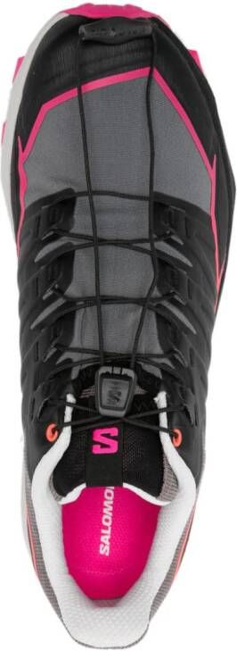 Salomon logo-print panelled-design sneakers Black