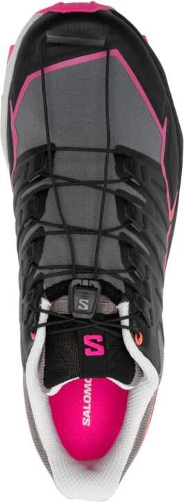 Salomon logo-print panelled-design sneakers Black