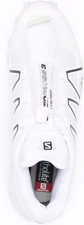 Salomon logo-print lace-up sneakers White