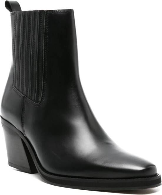 SAMSOE Sophia leather boots Black