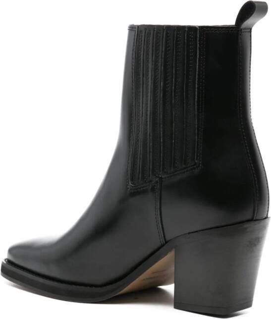 SAMSOE Sophia leather boots Black