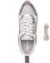 SANDRO flame-detail panelled sneakers Silver - Thumbnail 4