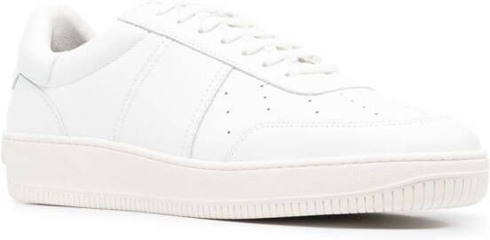 SANDRO Magic leather low-top sneakers White