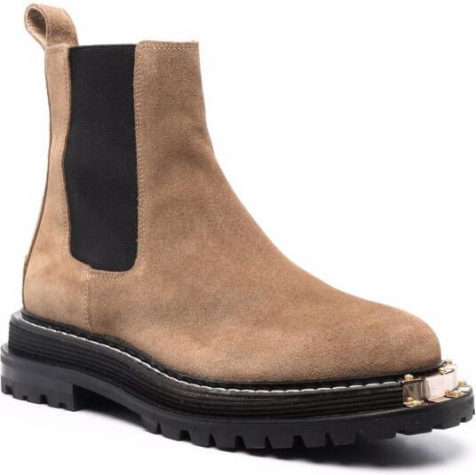 SANDRO Noha Chelsea boots Brown