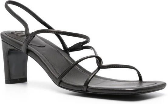 SANDRO open-toe heeled sandals Black