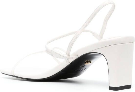 SANDRO open-toe heeled sandals White