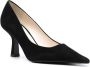 SANDRO 90mm pointed-toe suede pumps Black - Thumbnail 2